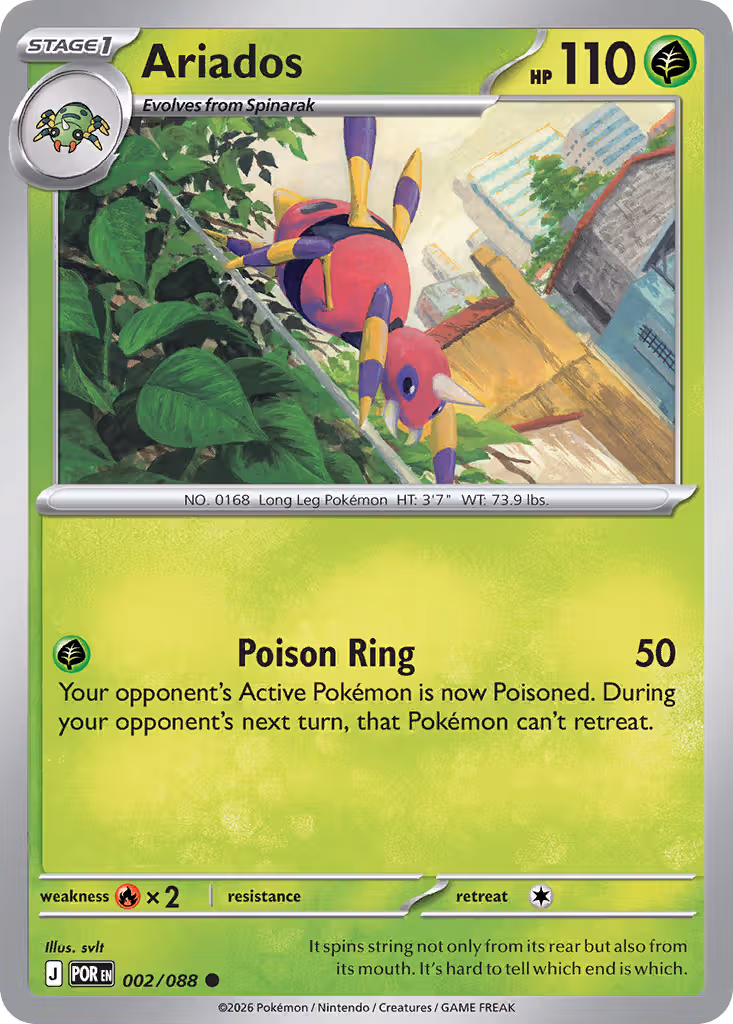 Ariados 2/88 Pokemon card