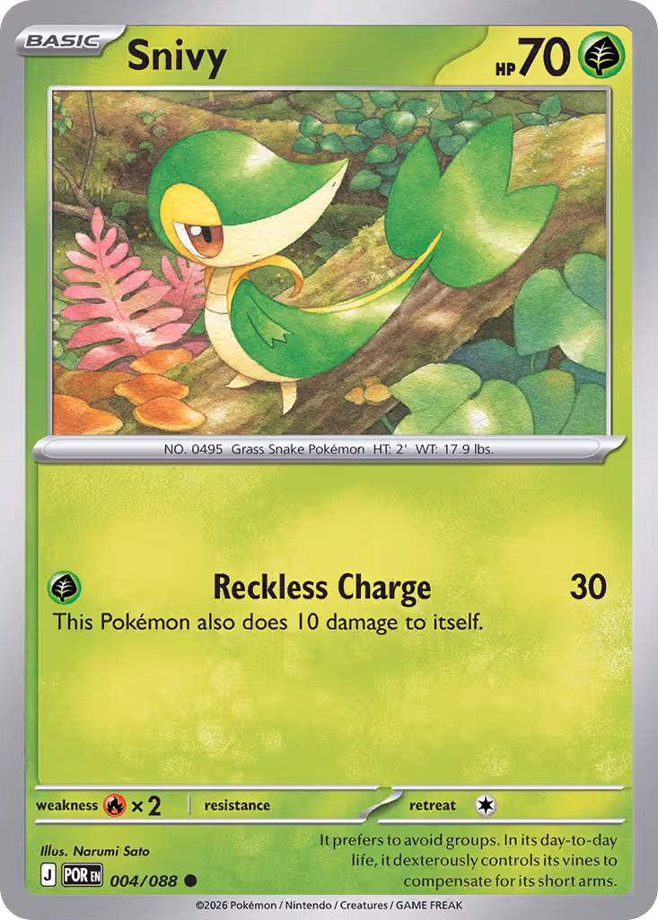 Snivy 4/88 Pokemon card