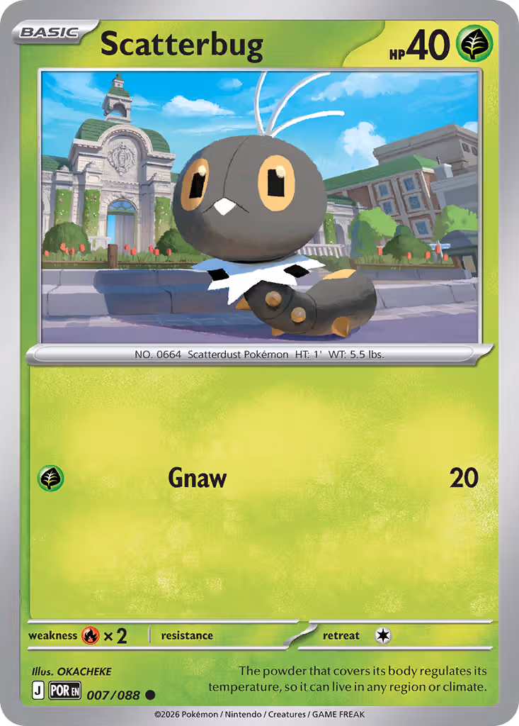 Scatterbug 7/88 Pokemon card