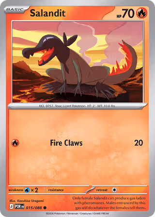 Salandit 15/88 Pokemon card