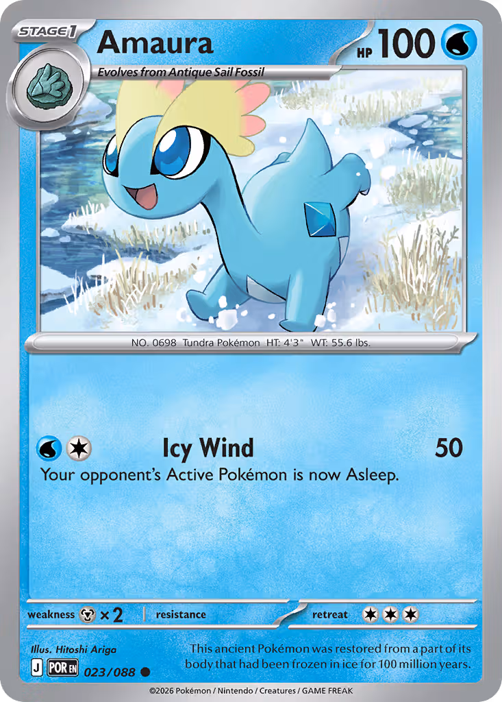 Amaura 23/88 Pokemon card