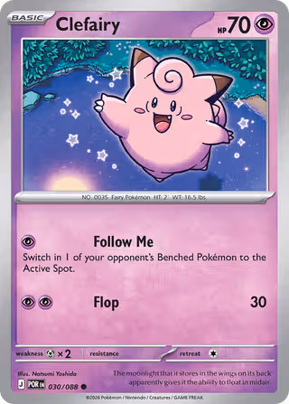 Clefairy 30/88 Pokemon card