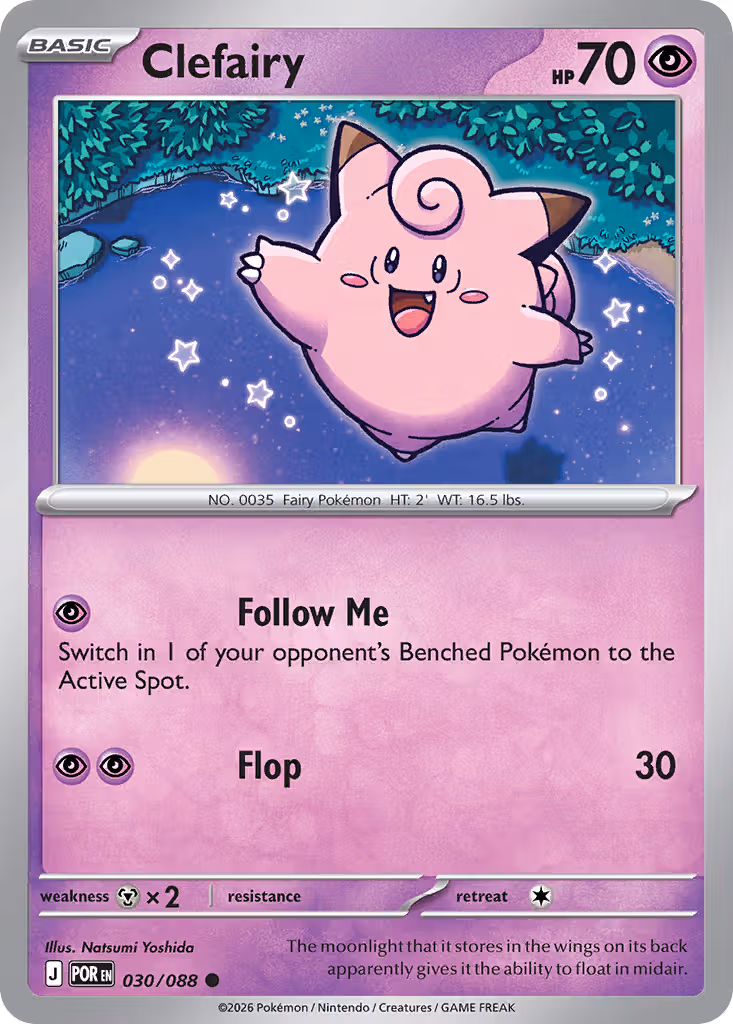 Clefairy 30/88 Pokemon card