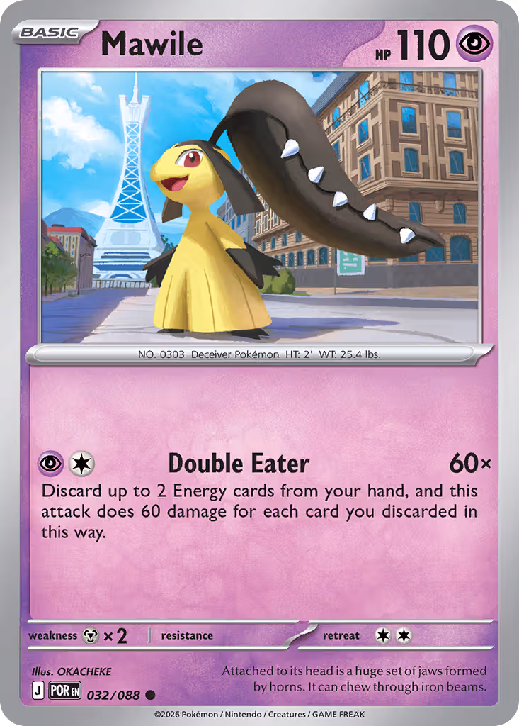 Mawile 32/88 Pokemon card