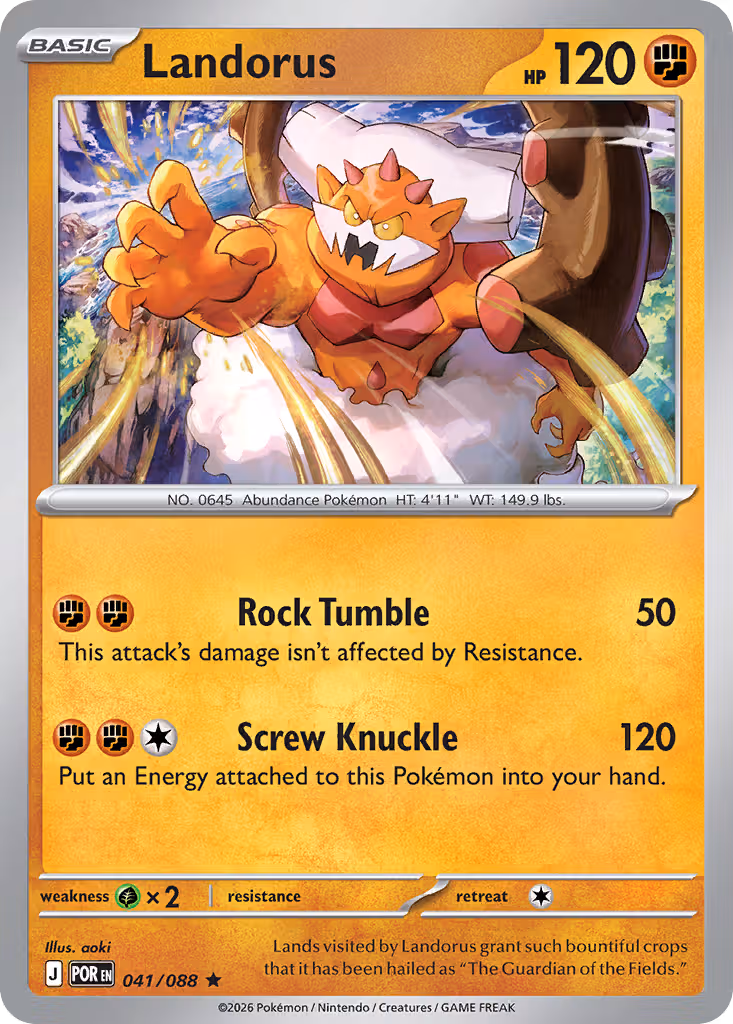 Landorus 41/88 Pokemon card