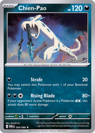 Chien-Pao 54/88 Pokemon card
