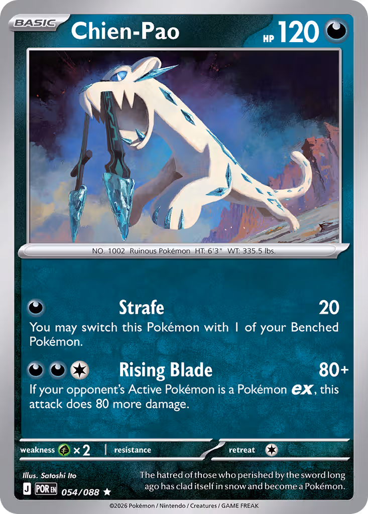 Chien-Pao 54/88 Pokemon card