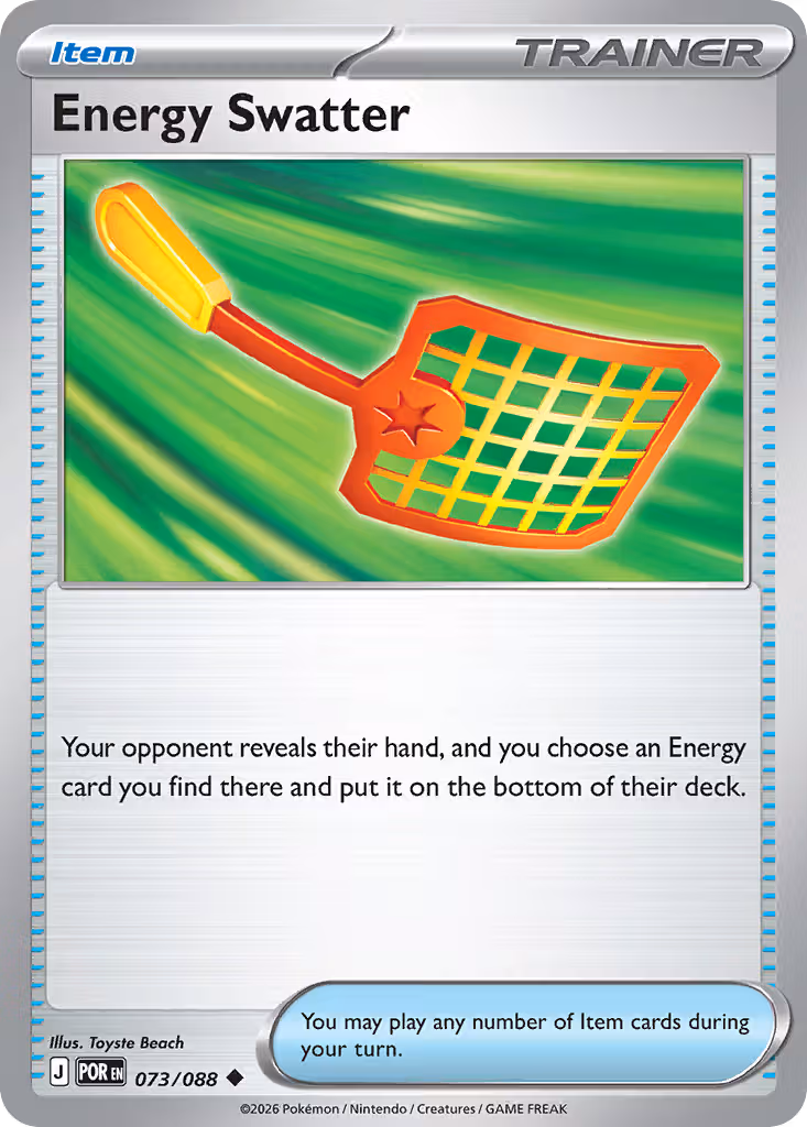 Energy Swatter 73/88 Pokemon card