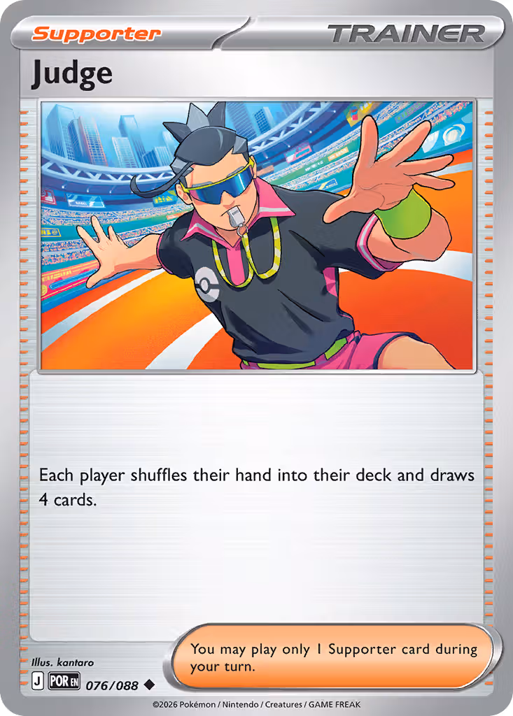 Judge 76/88 Pokemon card