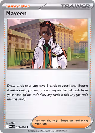 Naveen 79/88 Pokemon card