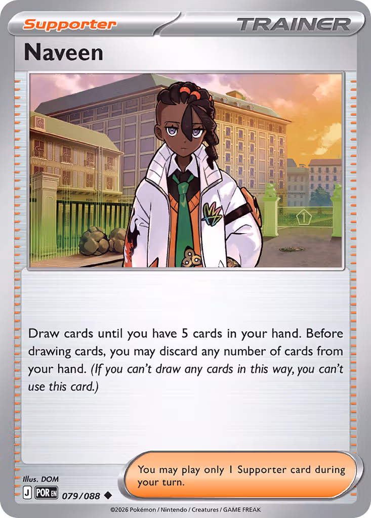 Naveen 79/88 Pokemon card