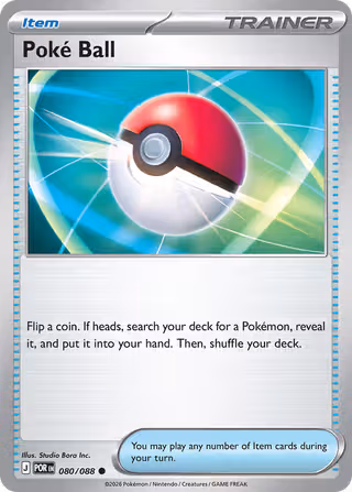 Poké Ball 80/88 Pokemon card