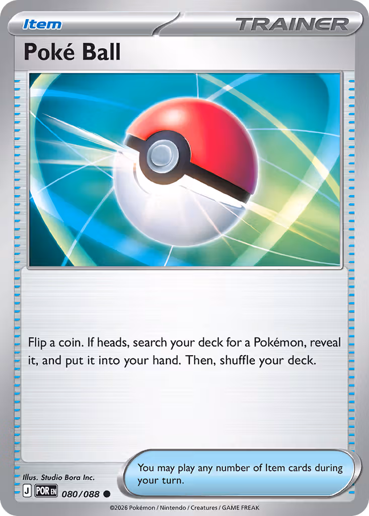 Poké Ball 80/88 Pokemon card