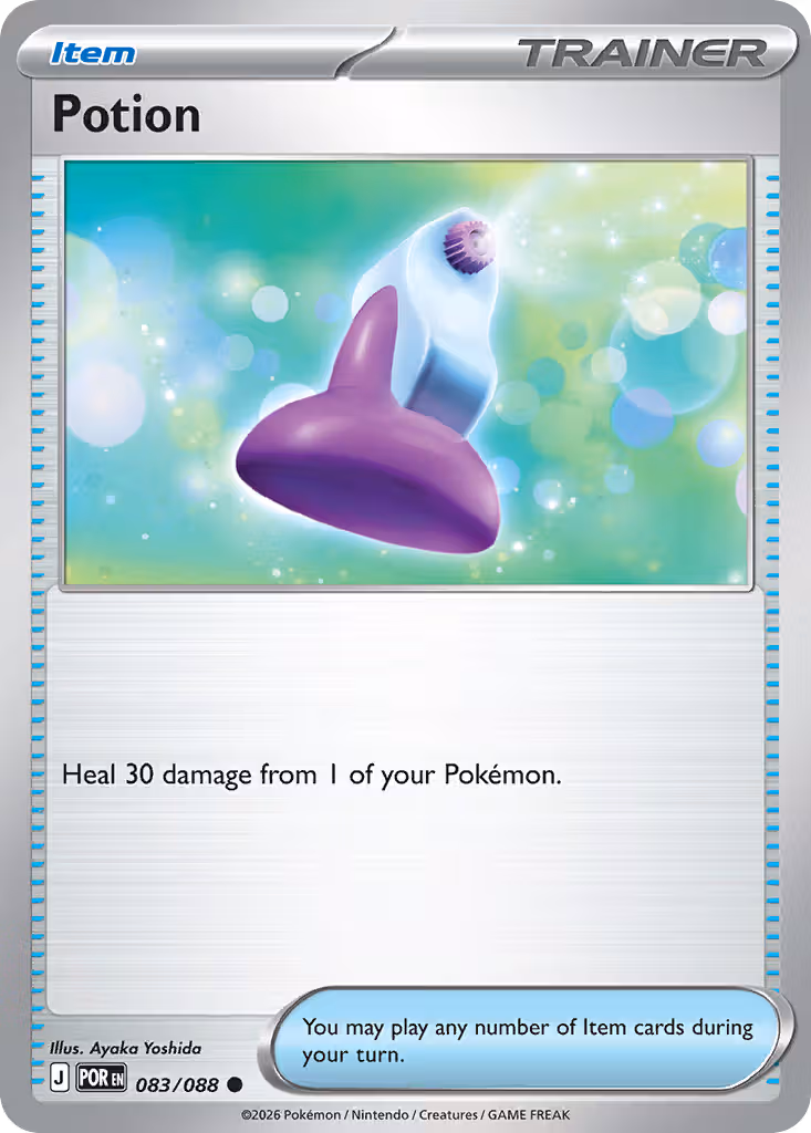 Potion 83/88 Pokemon card