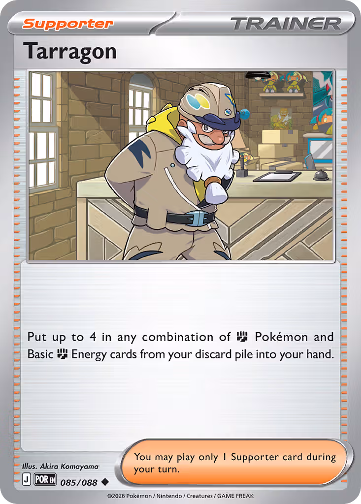 Tarragon 85/88 Pokemon card