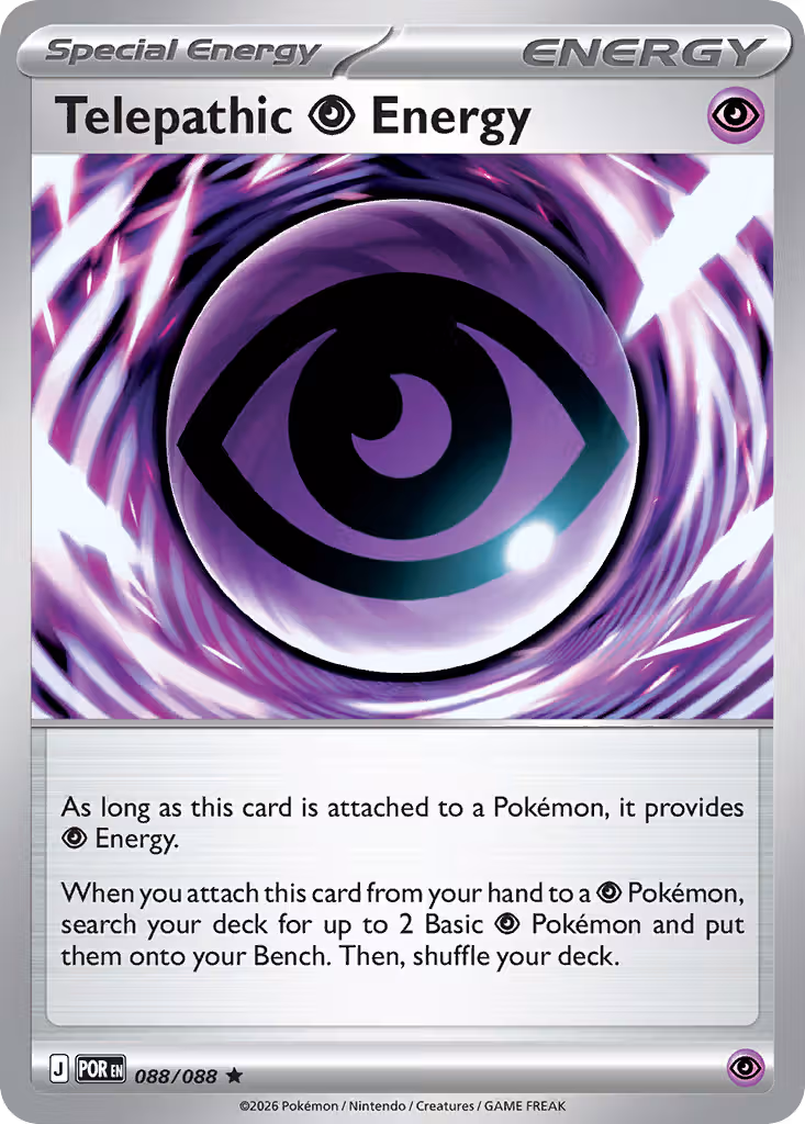 Telepathic Psychic Energy 88/88 Pokemon card