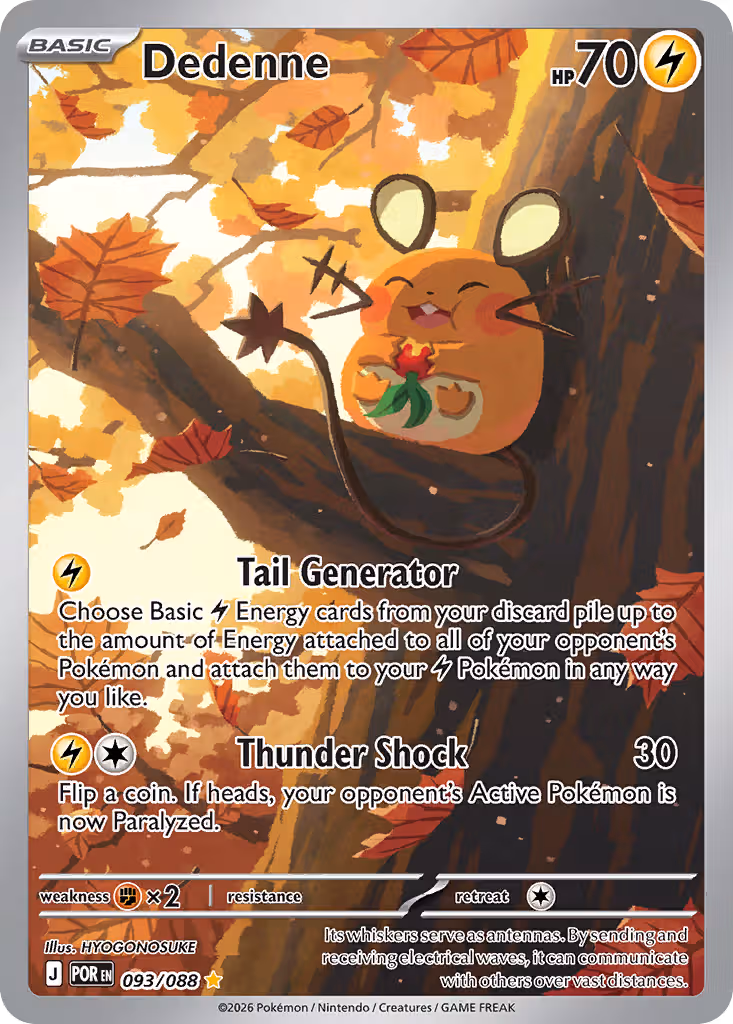 Dedenne 93/88 Pokemon card