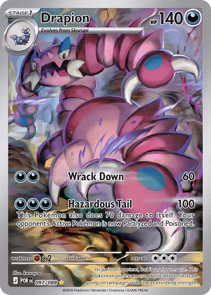 Drapion 97/88 Pokemon card