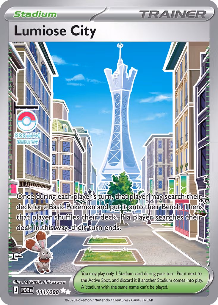 Lumiose City 111/88 Pokemon card