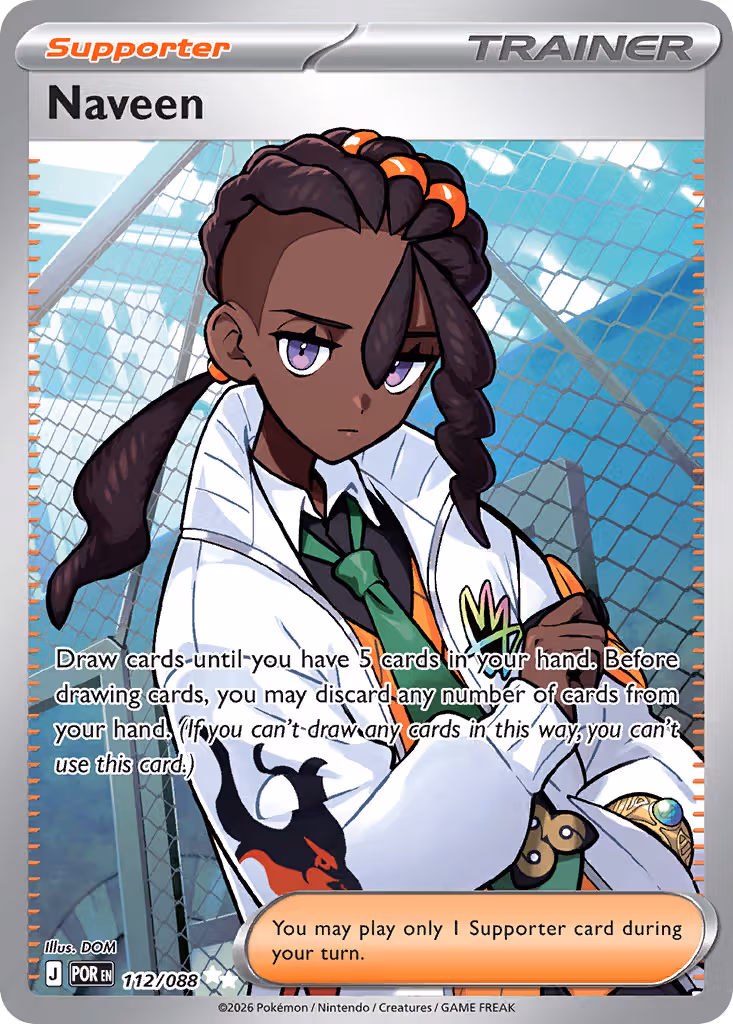 Naveen 112/88 Pokemon card