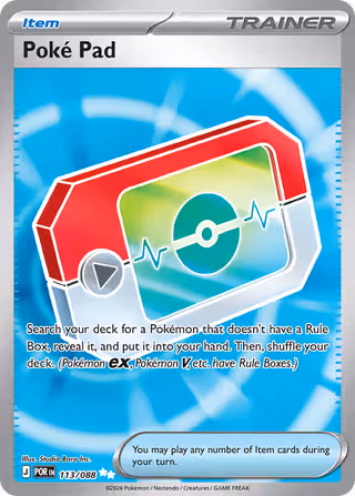 Poké Pad 113/88 Pokemon card