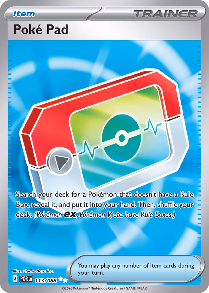 Poké Pad 113/88 Pokemon card