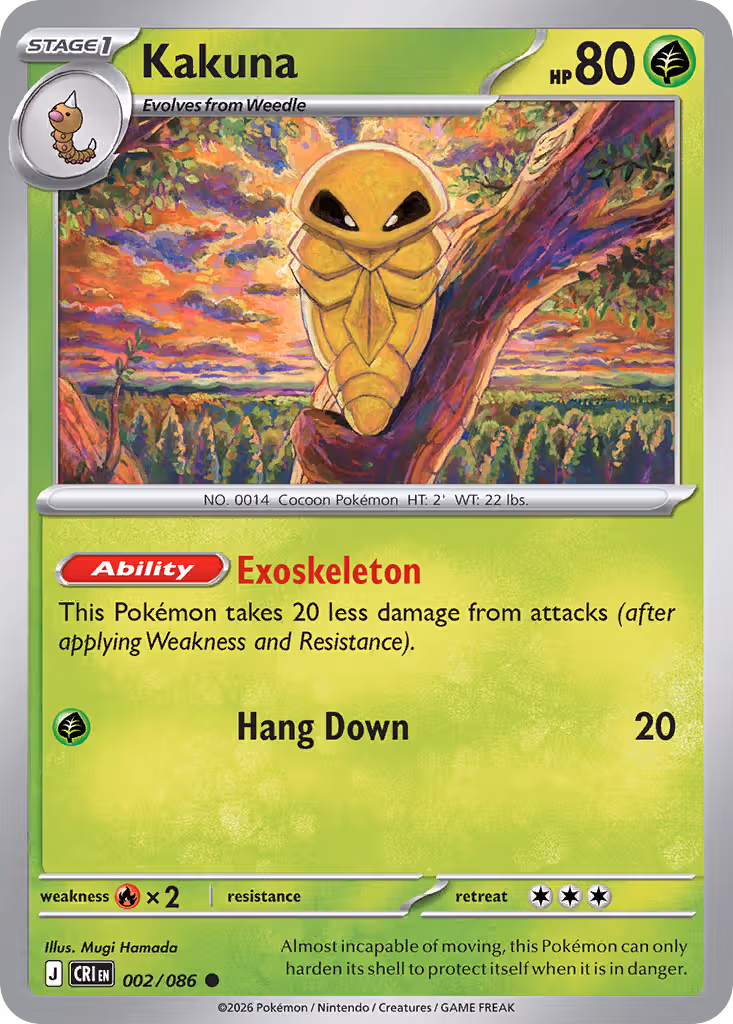 Kakuna 2/86 Pokemon card