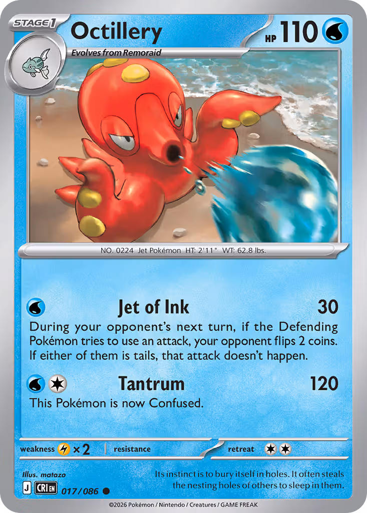 Octillery 17/86 Pokemon card