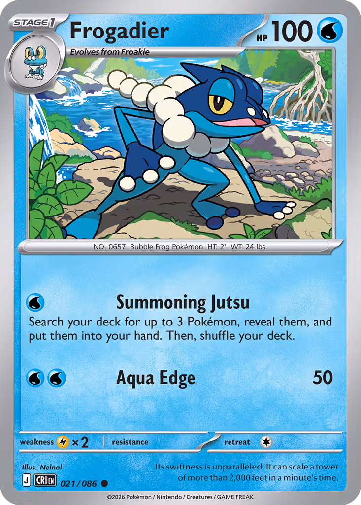 Frogadier 21/86 Pokemon card