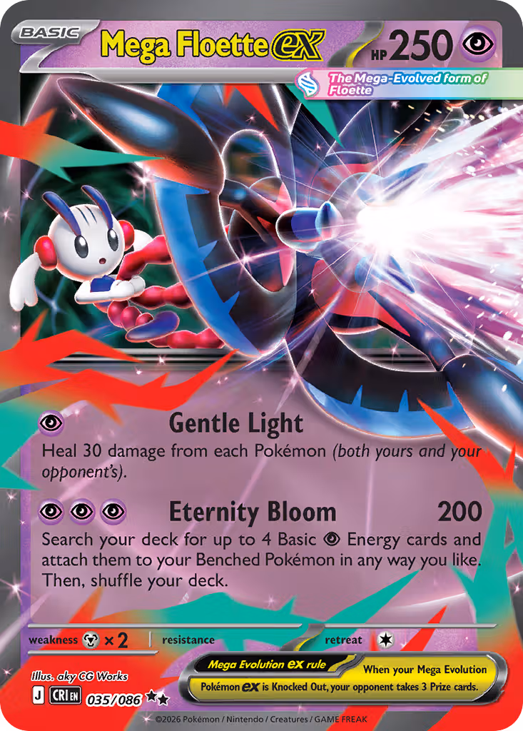 Mega Floette ex 35/86 Pokemon card