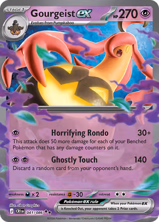 Gourgeist ex 41/86 Pokemon card