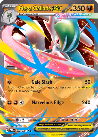 Mega Gallade ex 48/86 Pokemon card