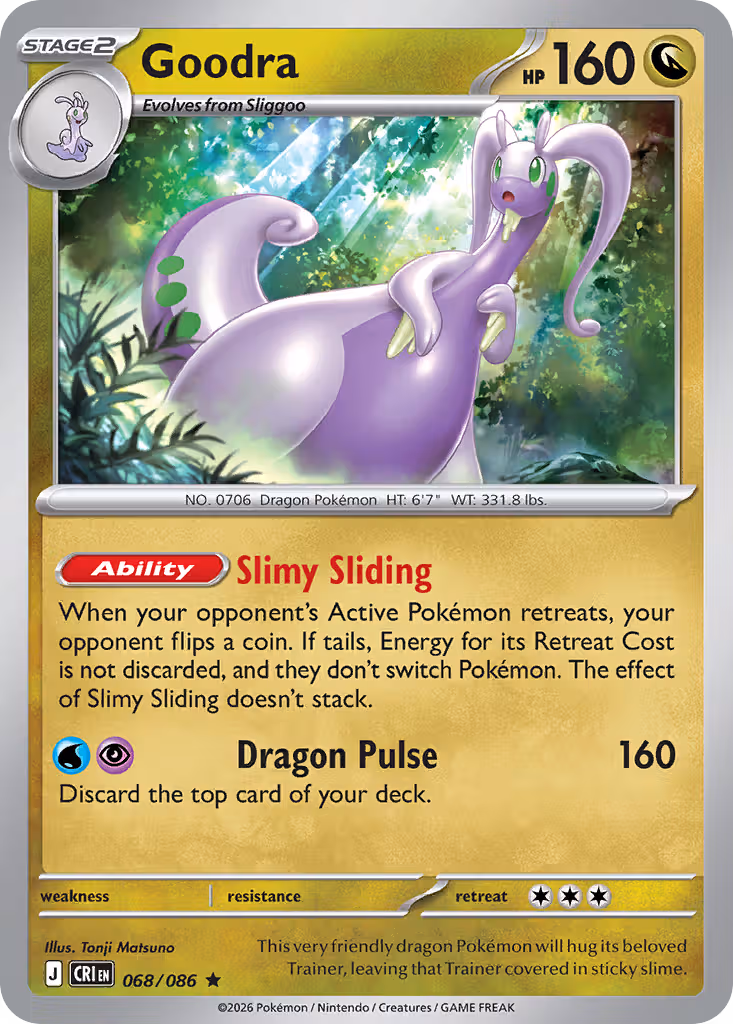 Goodra 68/86 Pokemon card