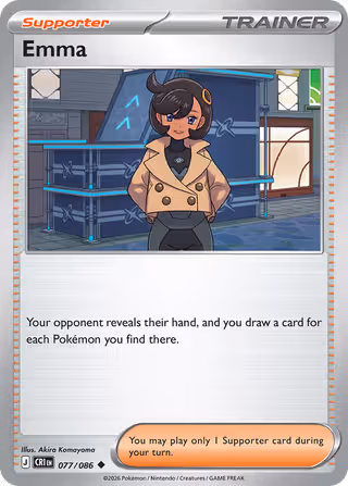 Emma 77/86 Pokemon card