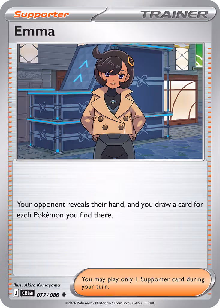 Emma 77/86 Pokemon card