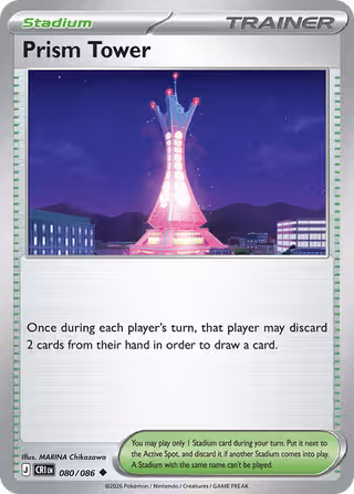 Prism Tower 80/86 Pokemon card