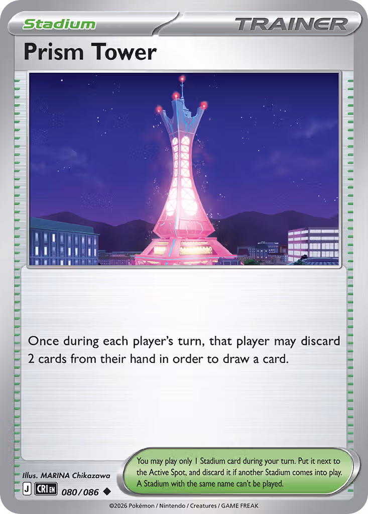 Prism Tower 80/86 Pokemon card