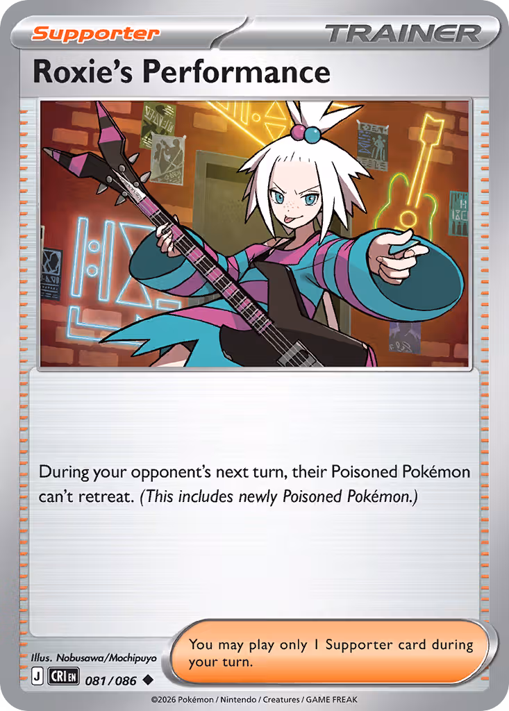 Roxie's Performance 81/86 Pokemon card
