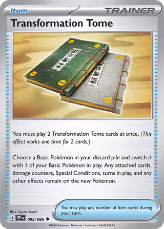 Transformation Tome 83/86 Pokemon card