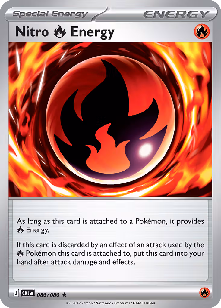 Nitro Fire Energy 86/86 Pokemon card
