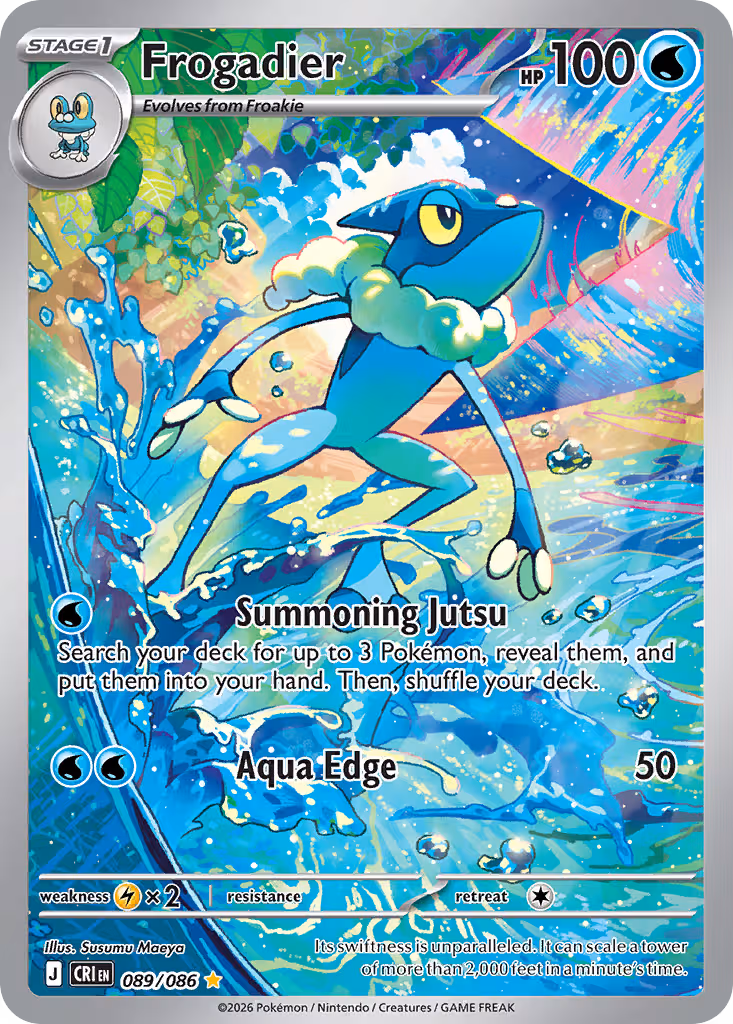 Frogadier 89/86 Pokemon card