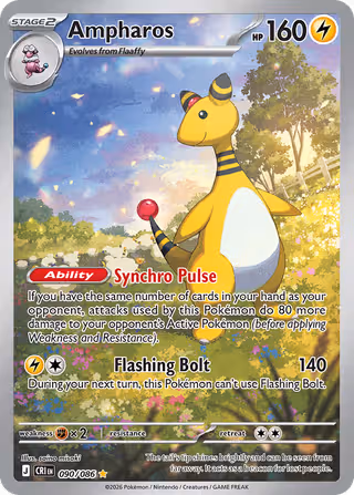 Ampharos 90/86 Pokemon card