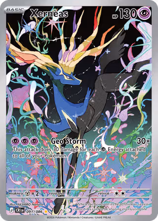 Xerneas 91/86 Pokemon card
