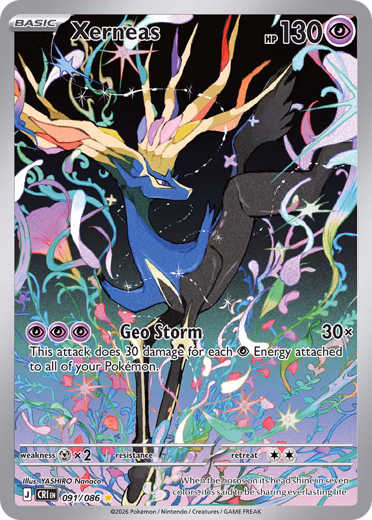 Xerneas 91/86 Pokemon card