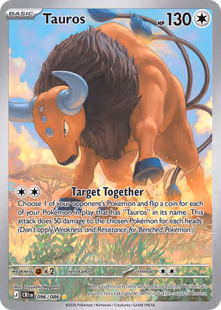 Tauros 96/86 Pokemon card