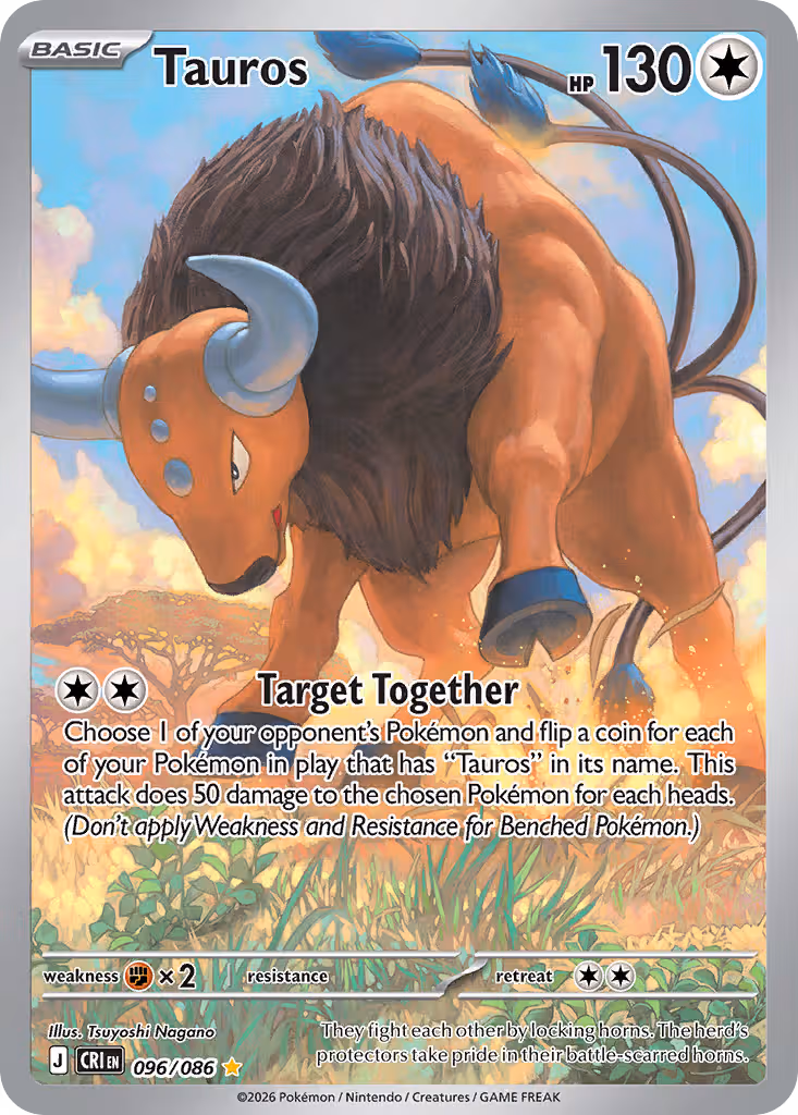 Tauros 96/86 Pokemon card