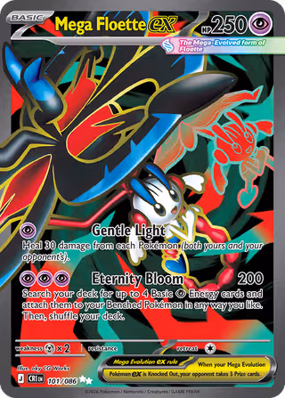 Mega Floette ex 101/86 Pokemon card