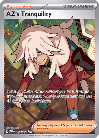 AZ's Tranquility 106/86 Pokemon card