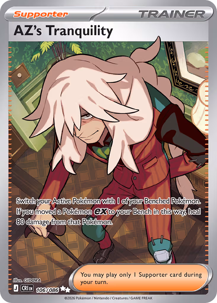 AZ's Tranquility 106/86 Pokemon card
