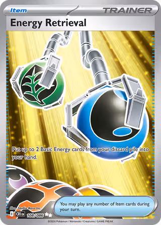 Energy Retrieval 108/86 Pokemon card